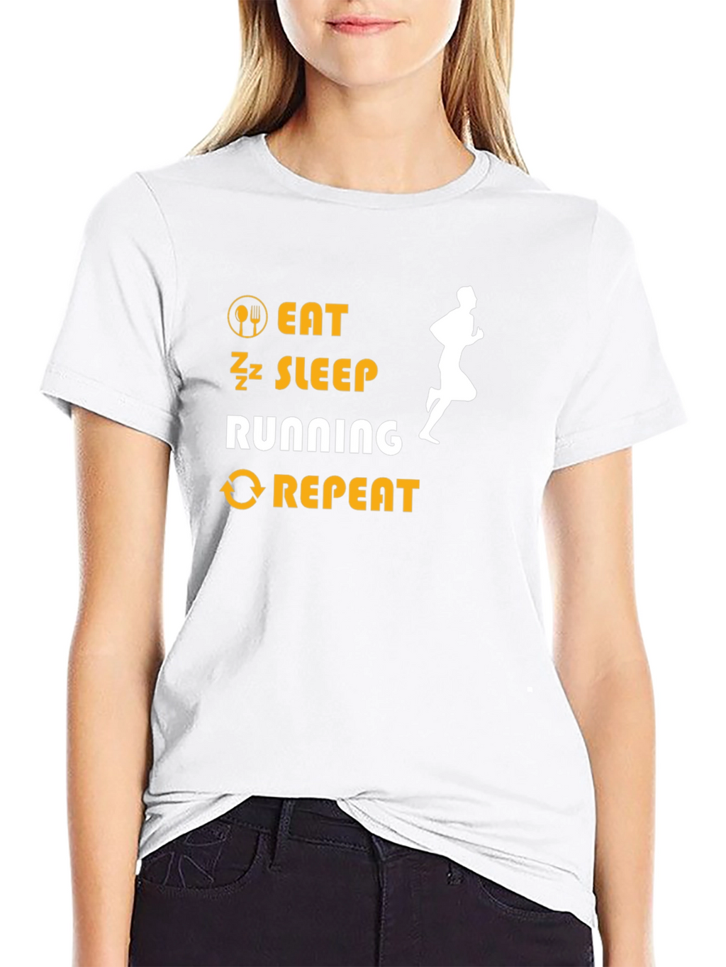 Eat Sleep Running Repeat T-Shirt