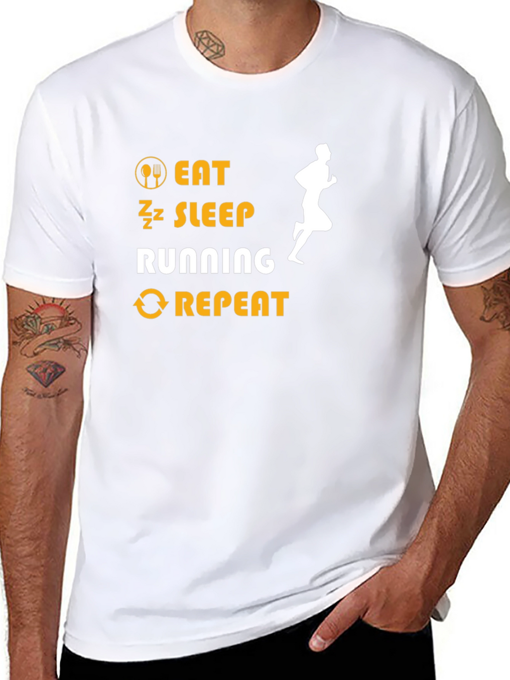 Eat Sleep Running Repeat T-Shirt