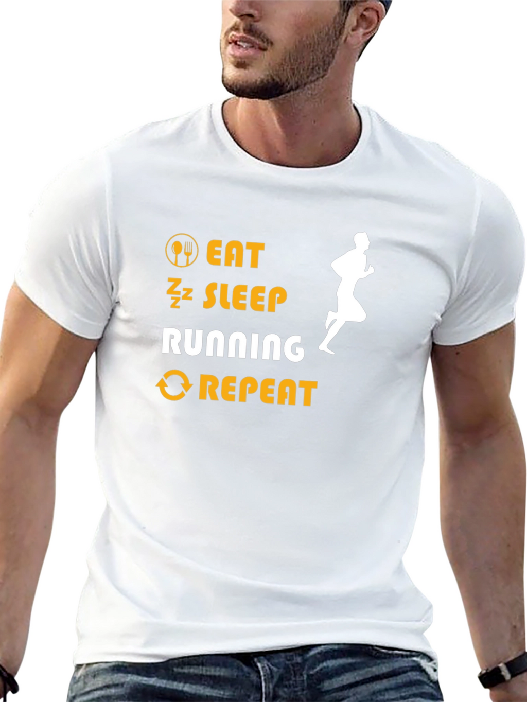 Eat Sleep Running Repeat T-Shirt
