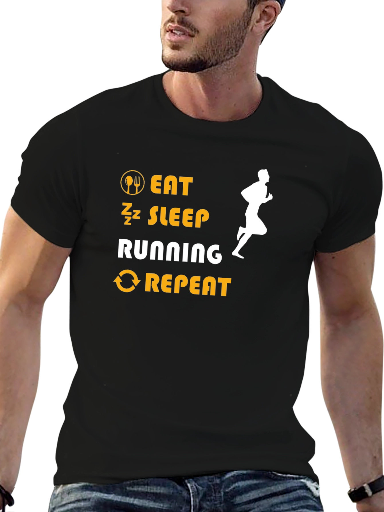 Eat Sleep Running Repeat T-Shirt