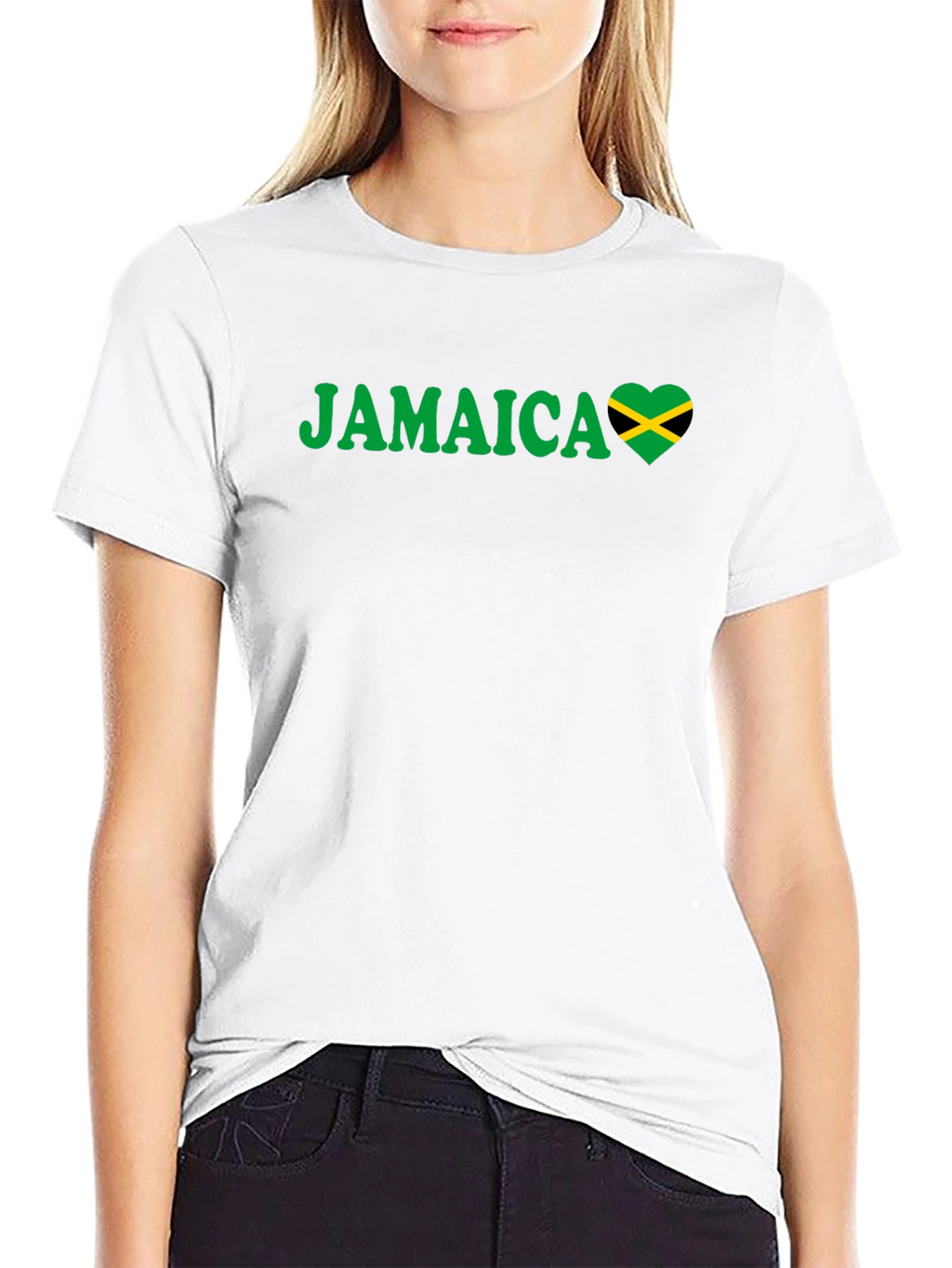 Jamaica Heart Flag T-Shirt