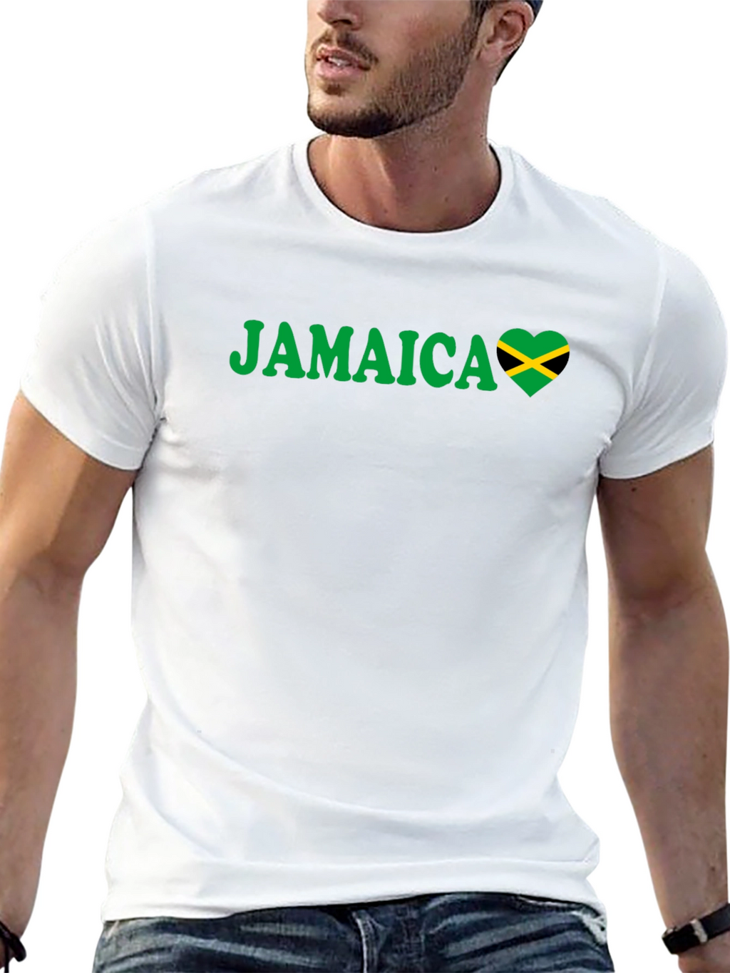 Jamaica Heart Flag T-Shirt