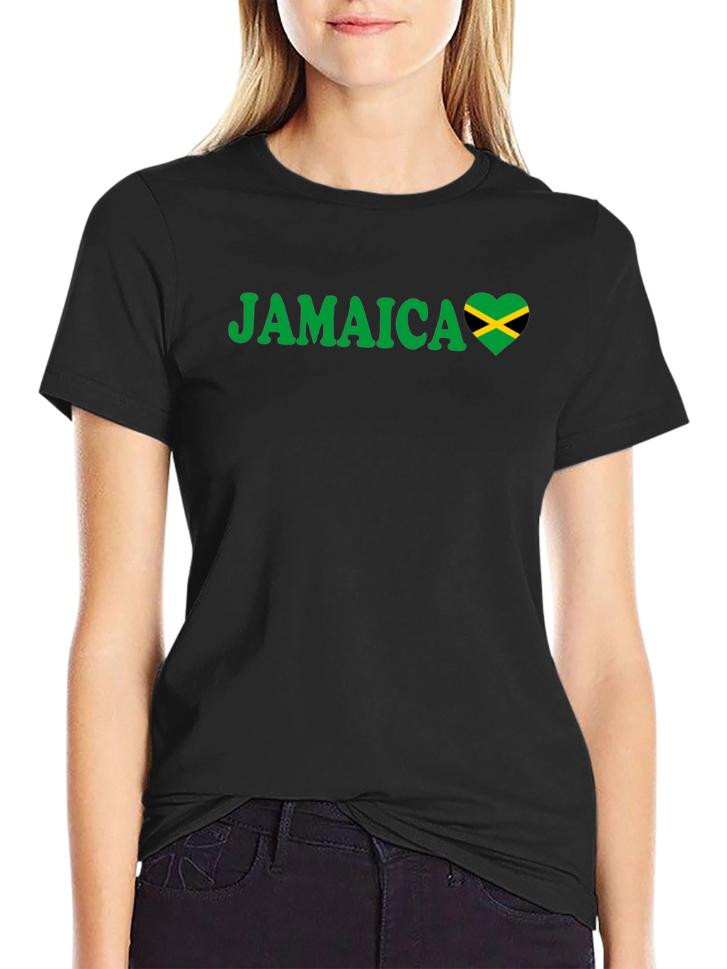 Jamaica Heart Flag T-Shirt
