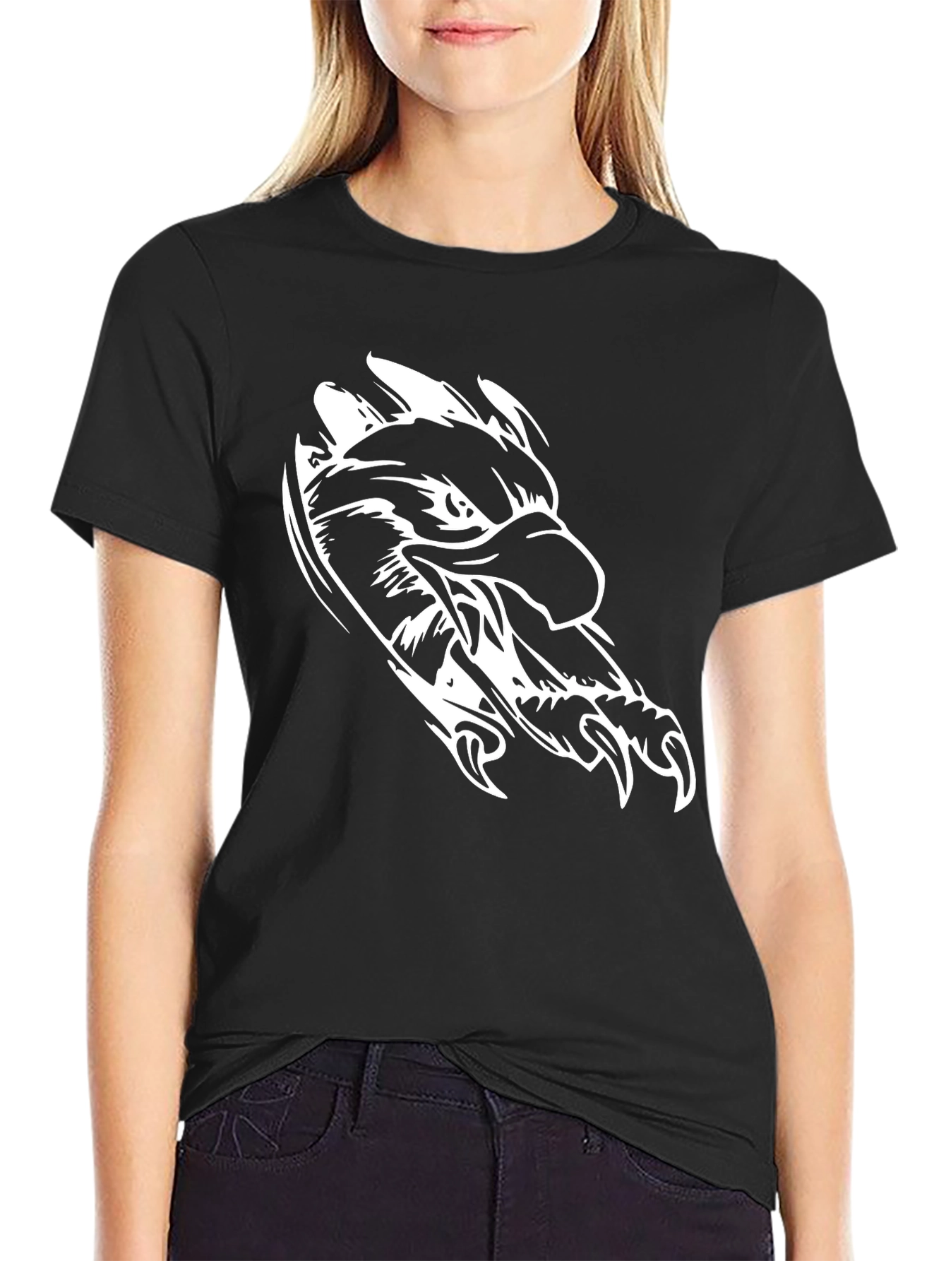 Black Eagle Graphic Tee - Stylish Mens T-Shirt
