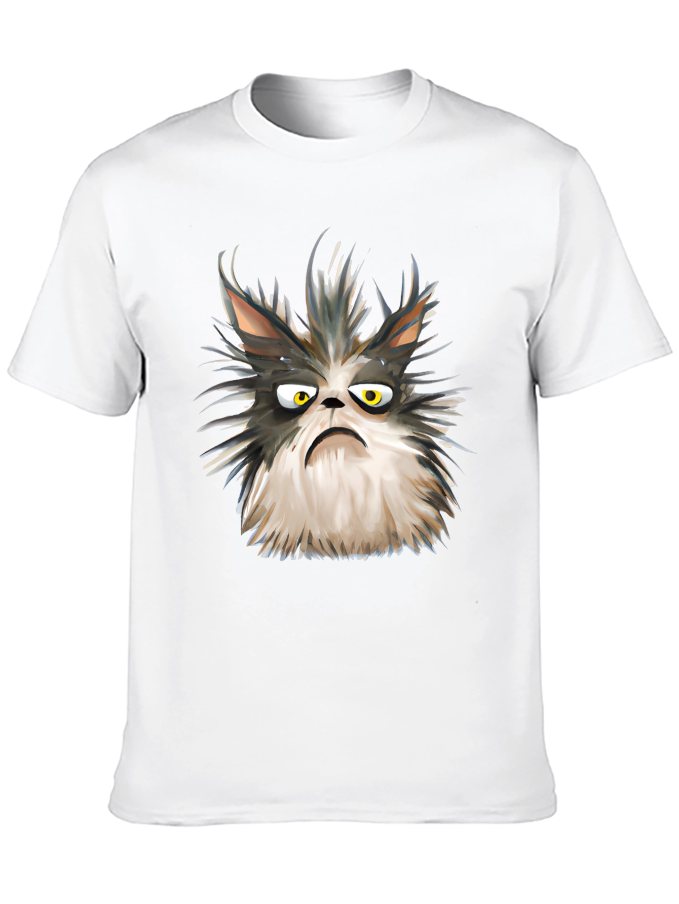 Grumpy Cat Graphic Tee - Unisex Black T-Shirt