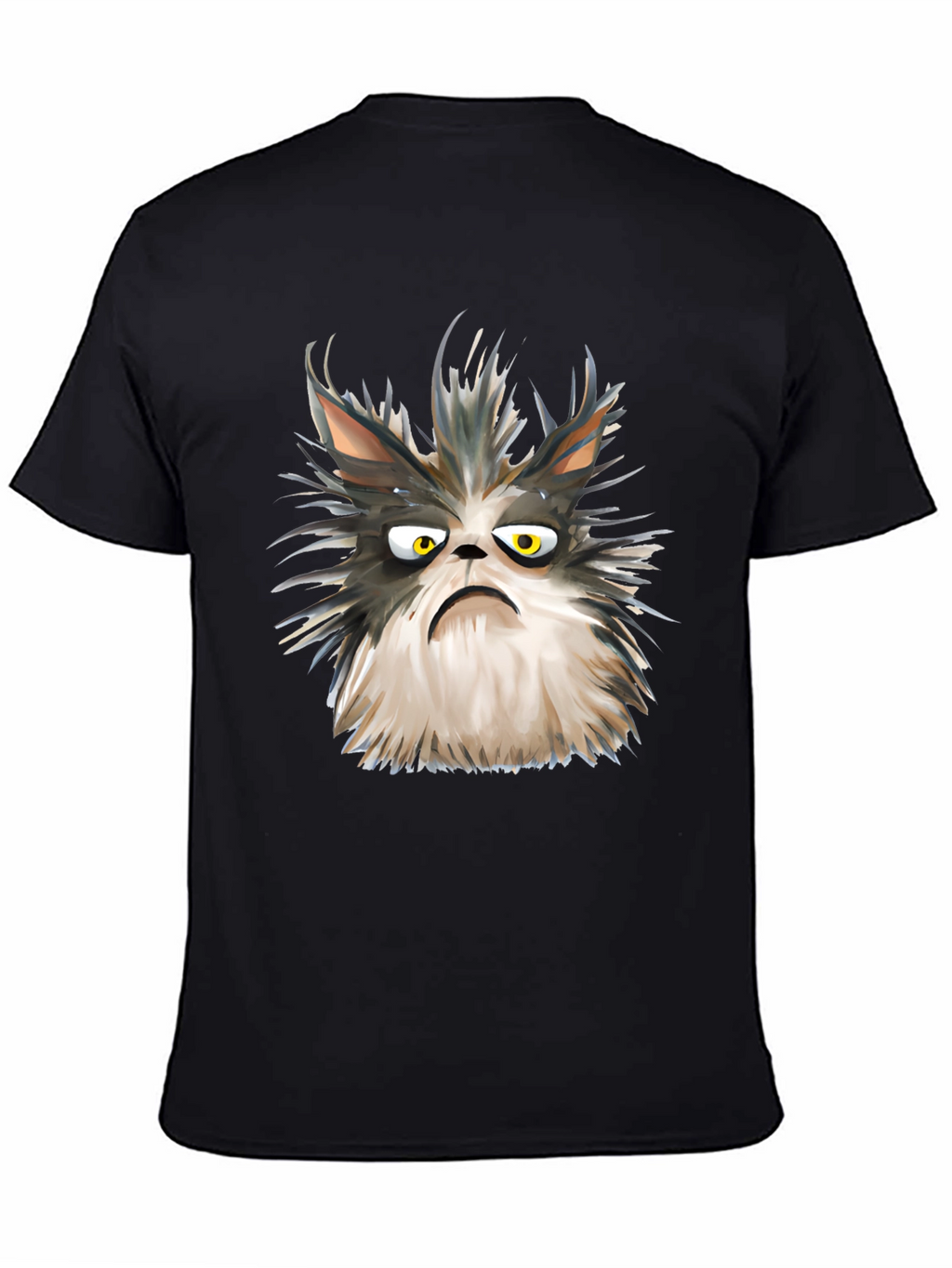 Grumpy Cat Graphic Tee - Unisex Black T-Shirt