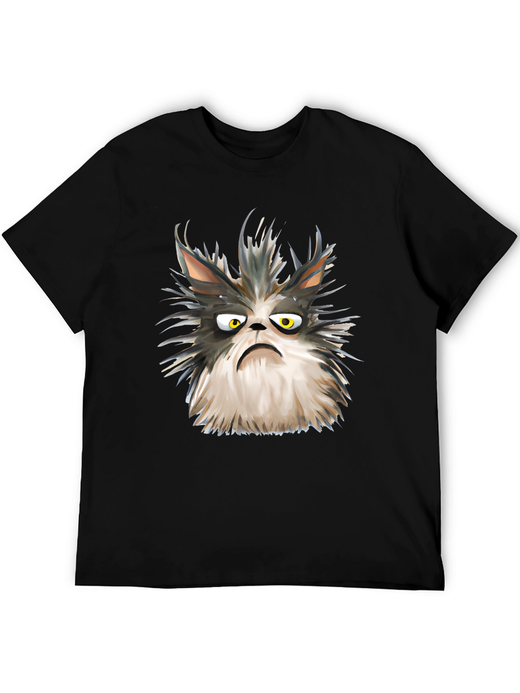 Grumpy Cat Graphic Tee - Unisex Black T-Shirt