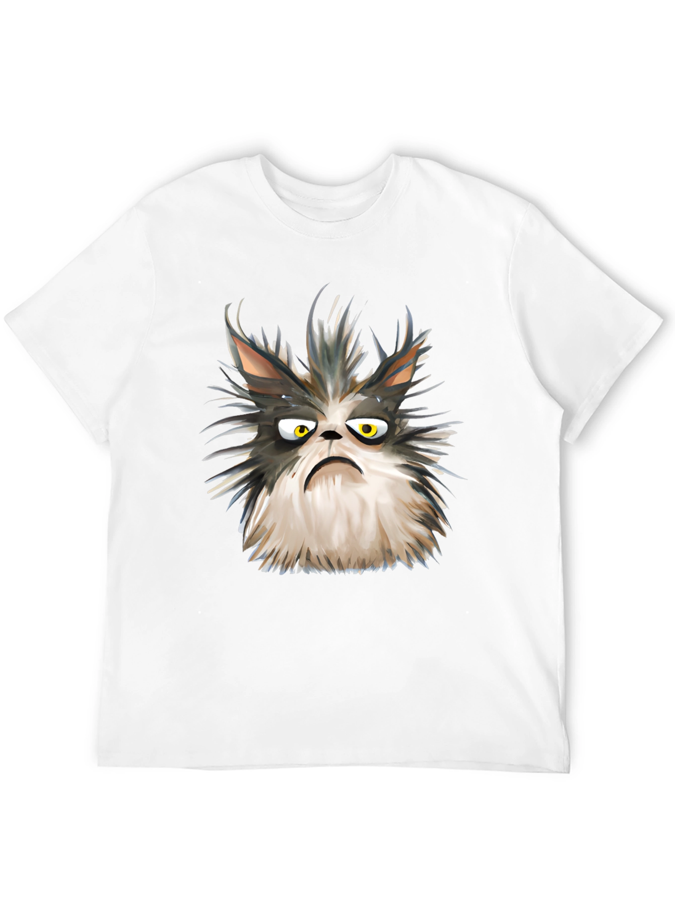 Grumpy Cat Graphic Tee - Unisex Black T-Shirt