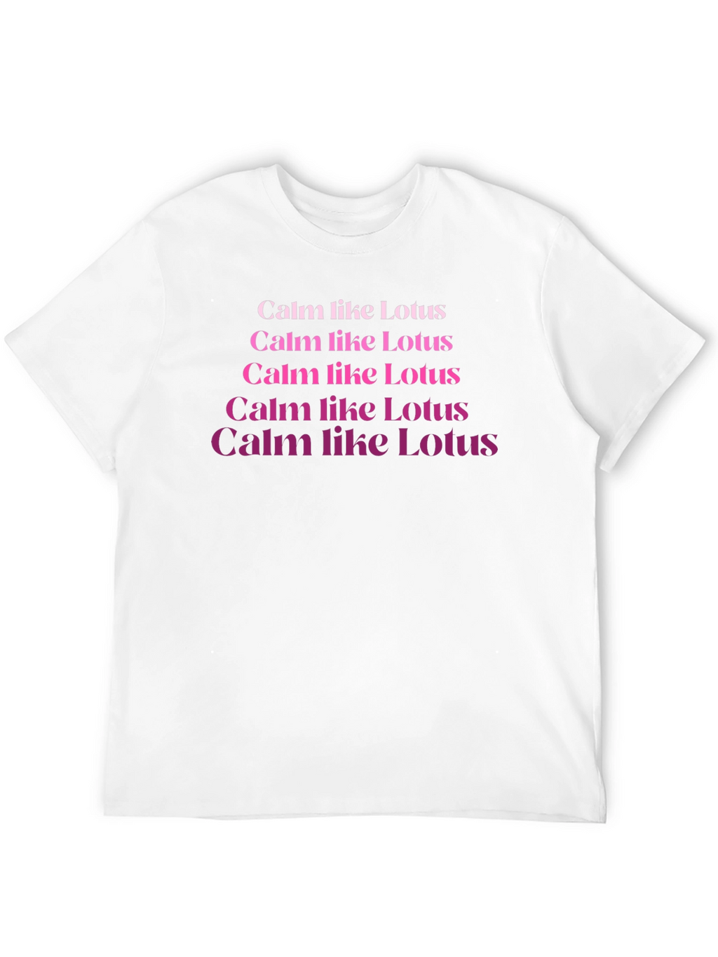Calm Like Lotus Black T-Shirt