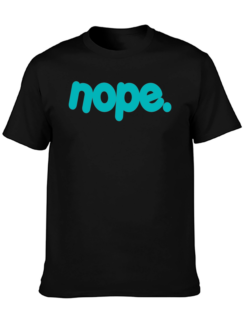Nope Graphic Tee - Casual Style Black T-Shirt