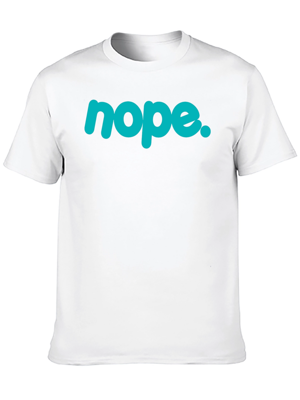 Nope Graphic Tee - Casual Style Black T-Shirt