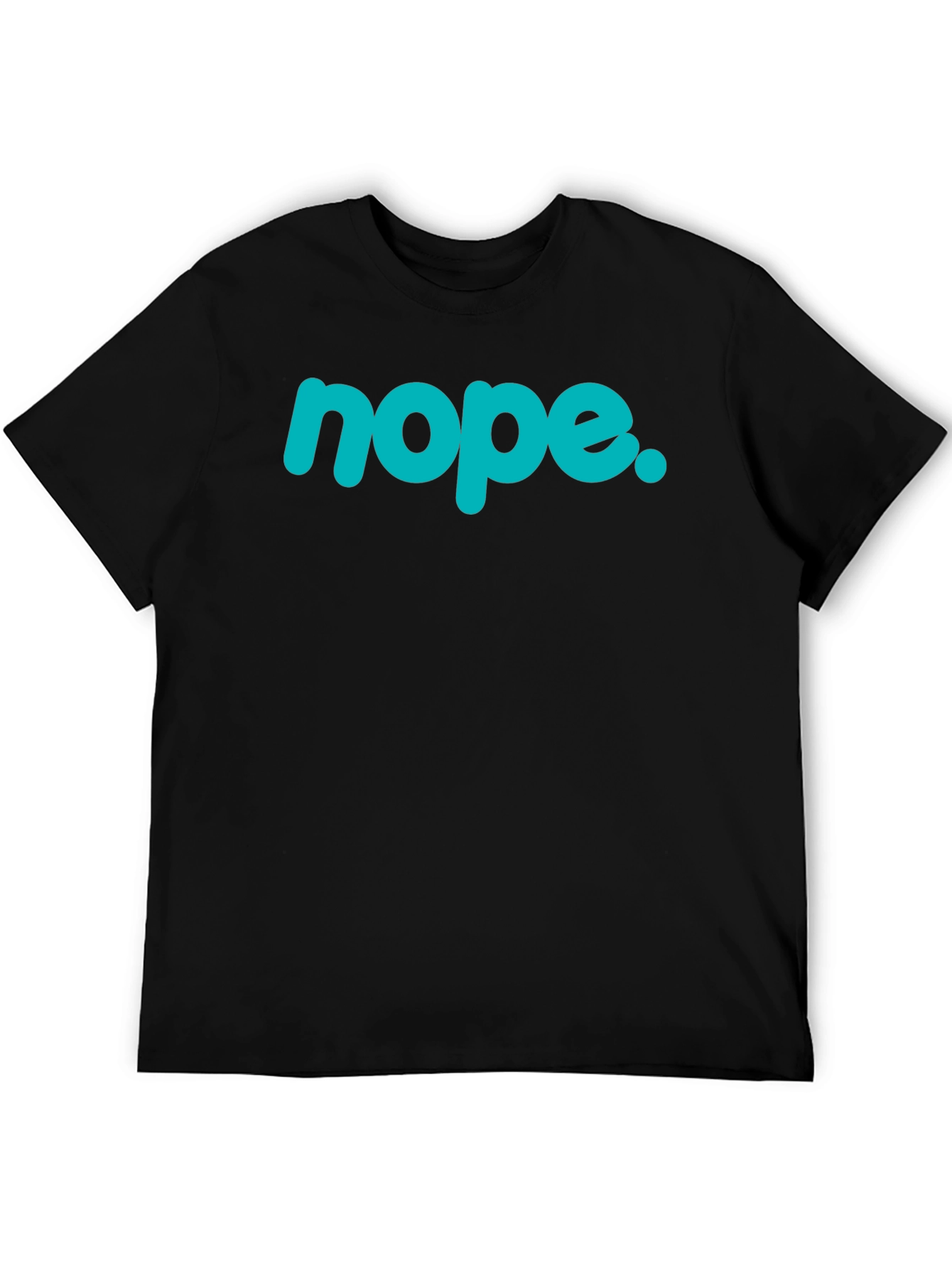 Nope Graphic Tee - Casual Style Black T-Shirt