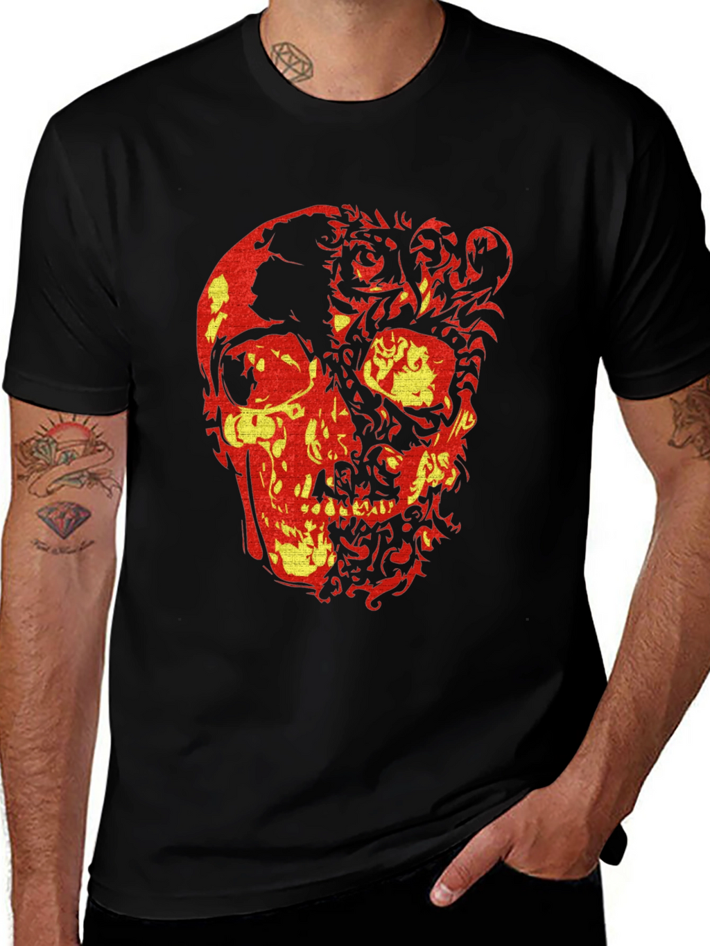 Skull Graphic Tee - Edgy Style
