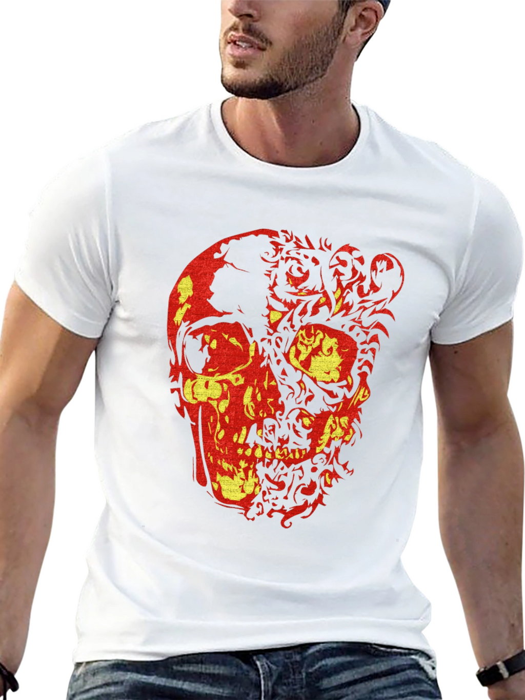 Skull Graphic Tee - Edgy Style