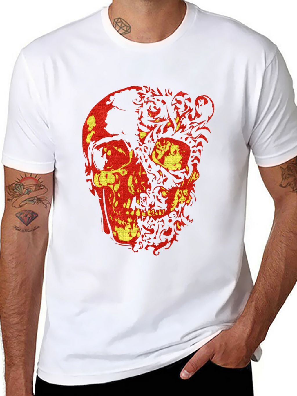 Skull Graphic Tee - Edgy Style