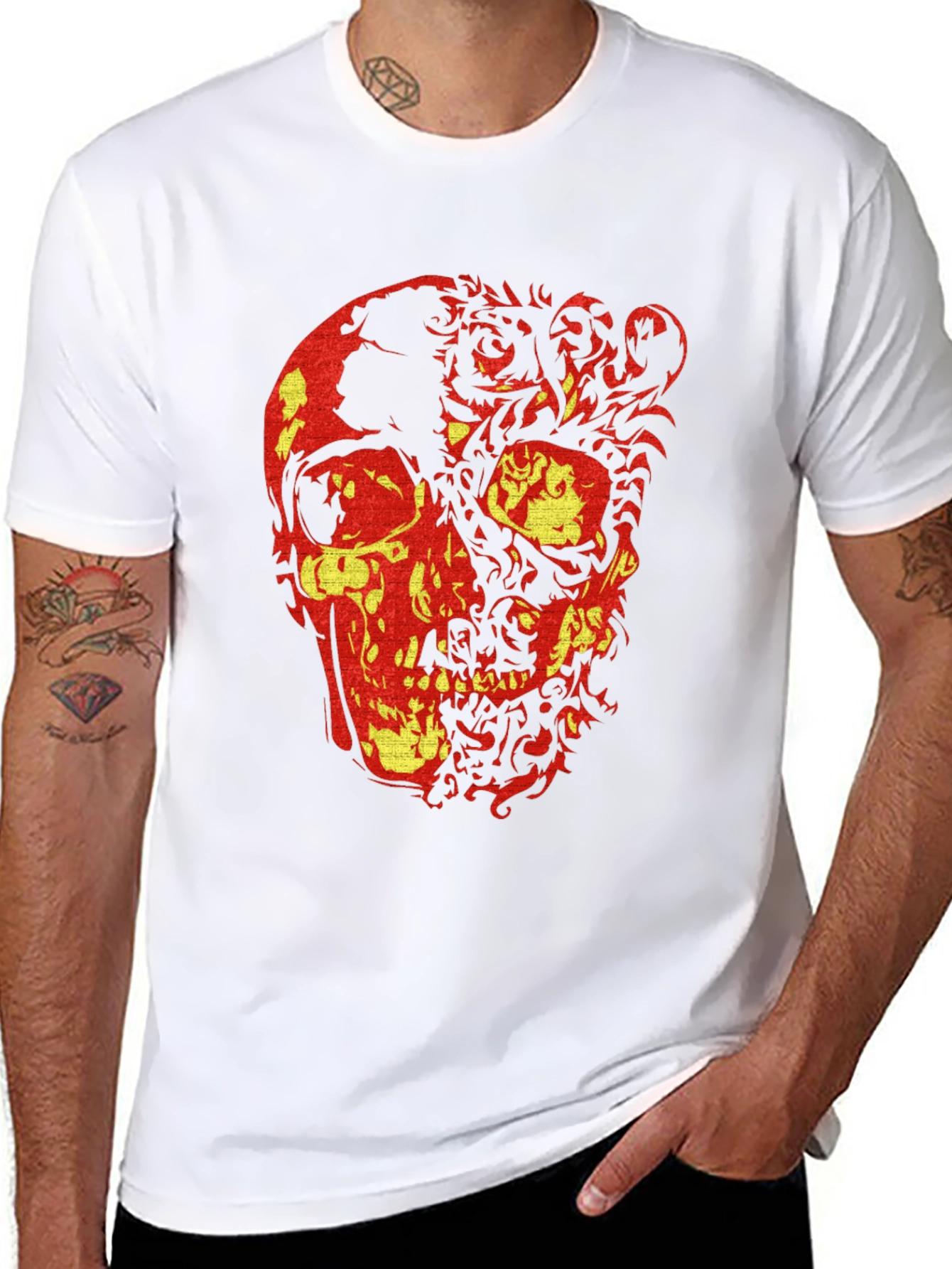 Skull Graphic Tee - Edgy Style