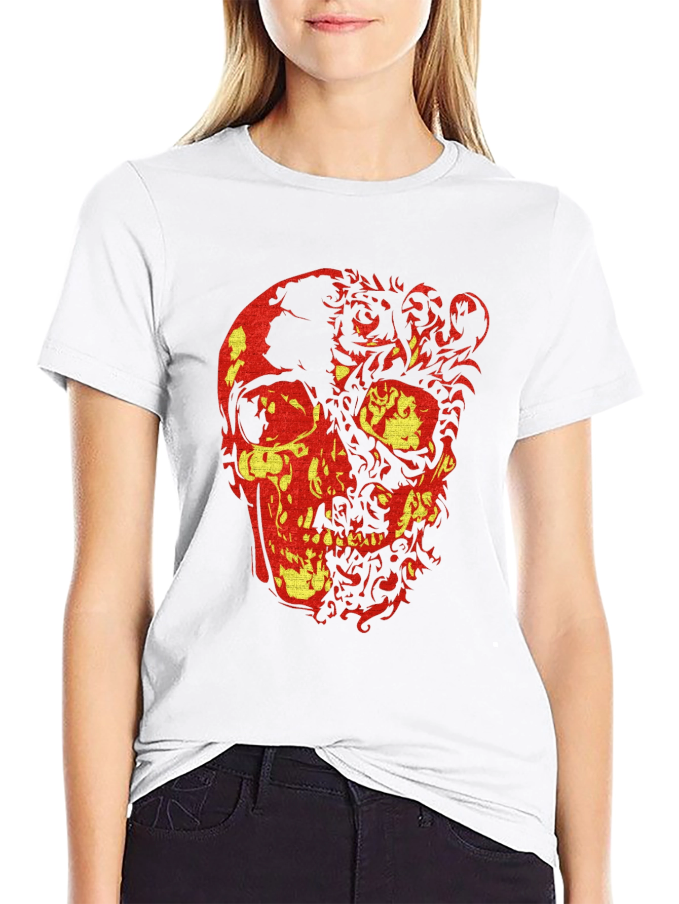Skull Graphic Tee - Edgy Style