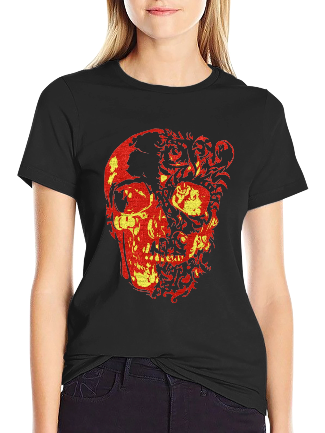 Skull Graphic Tee - Edgy Style