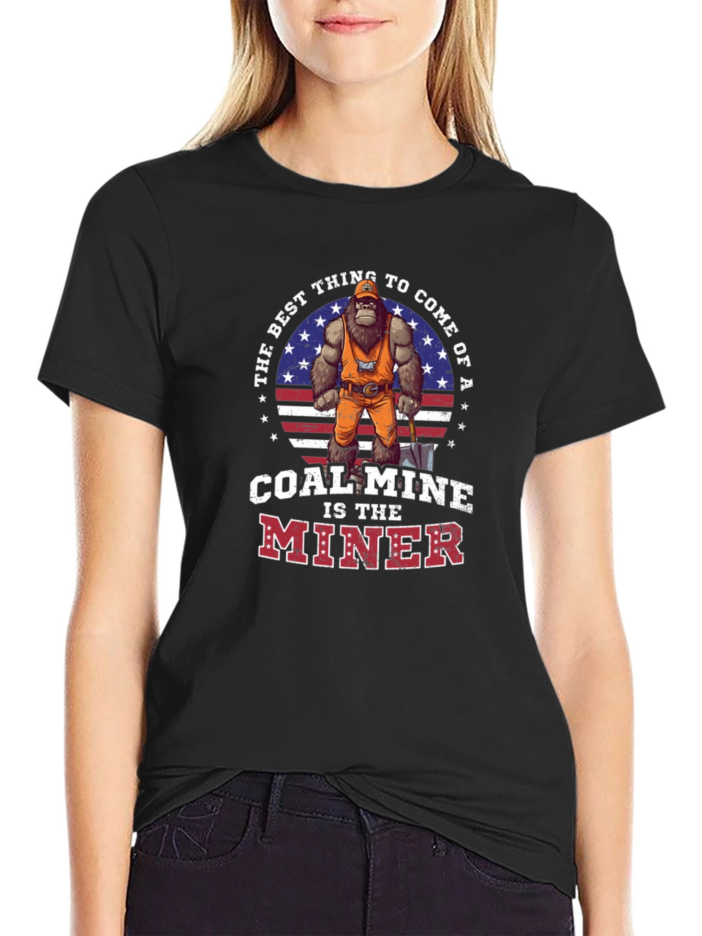 Coal Mine Miner Graphic T-Shirt