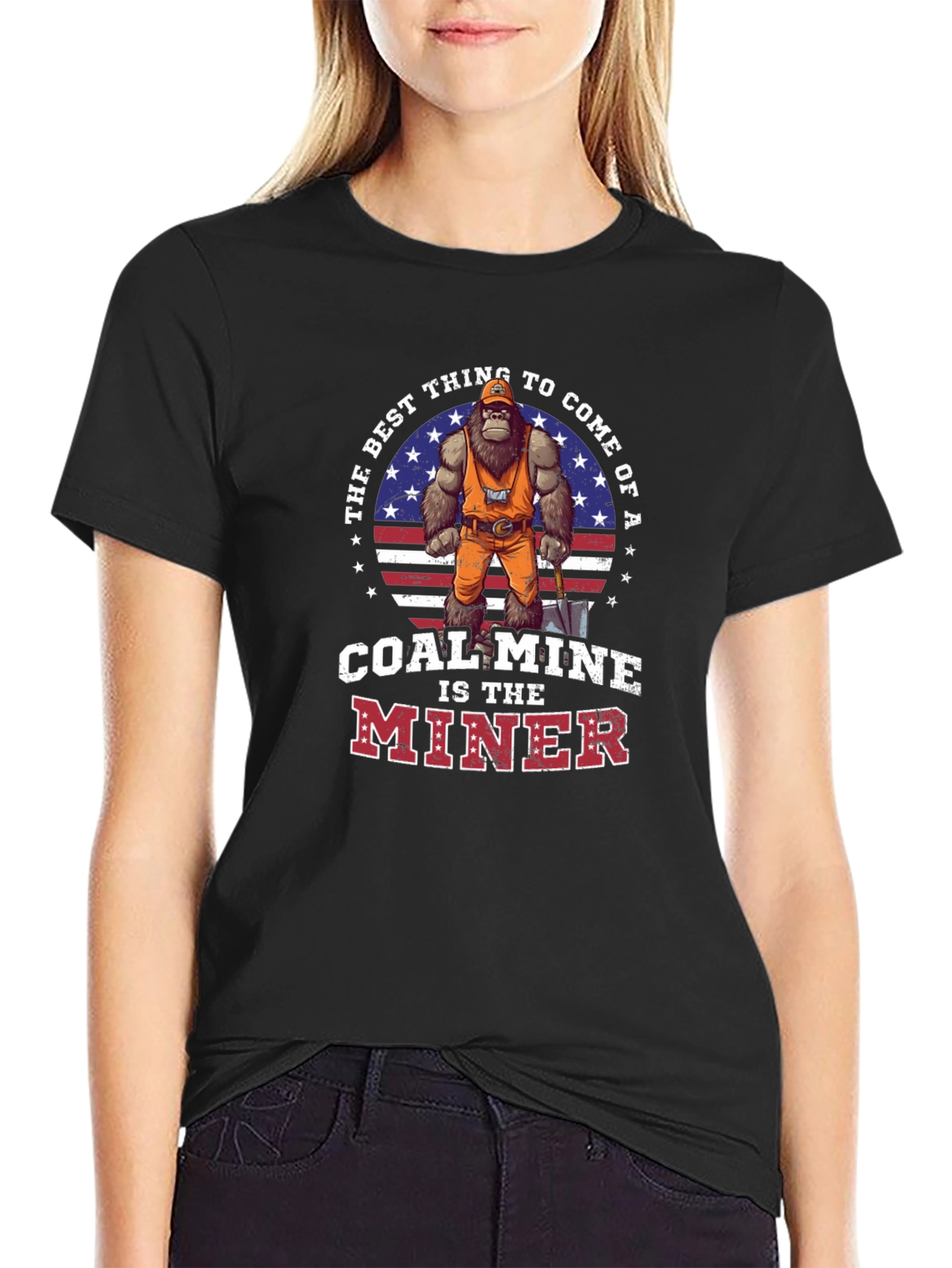 Coal Mine Miner Graphic T-Shirt