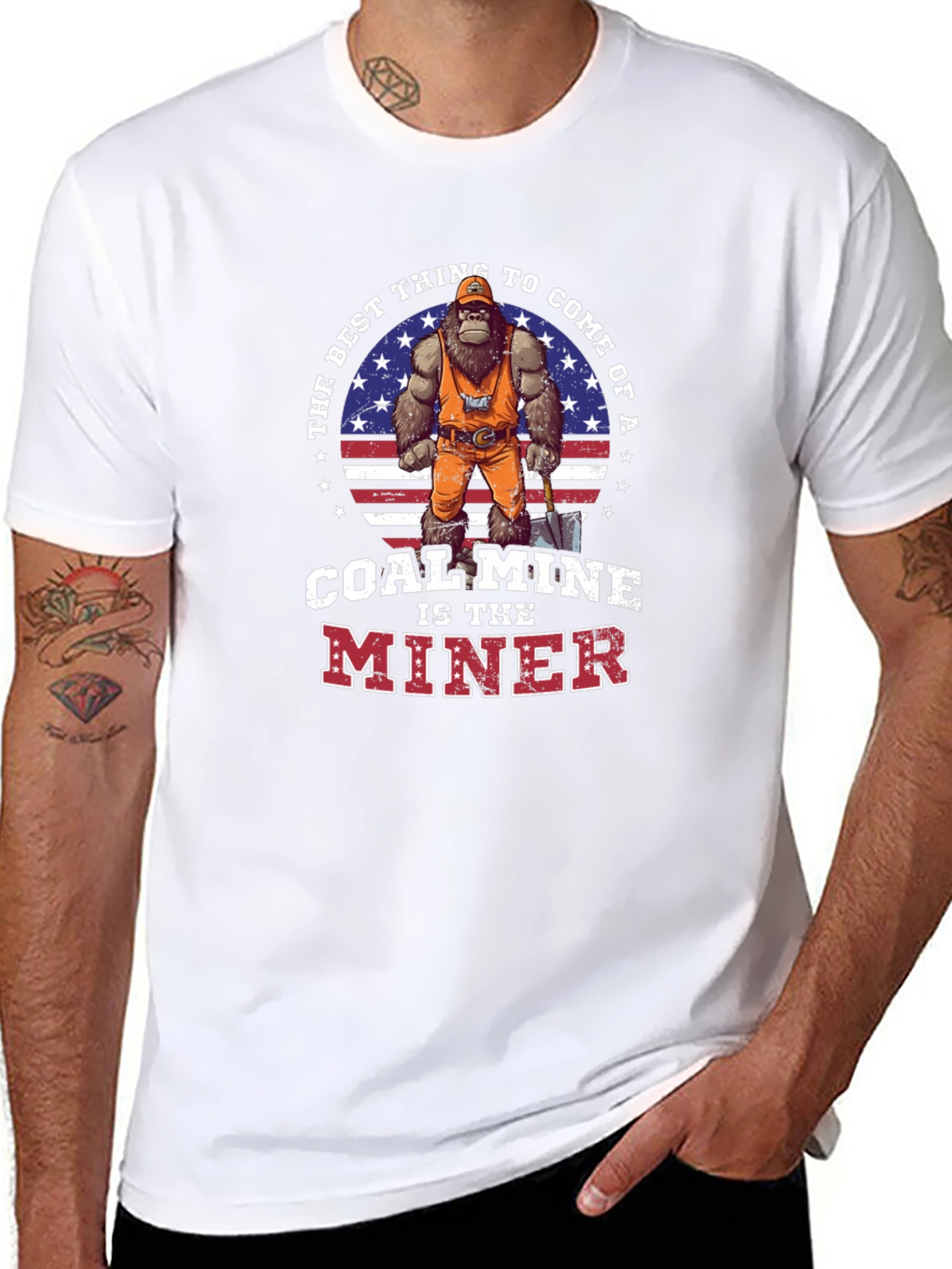 Coal Mine Miner Graphic T-Shirt