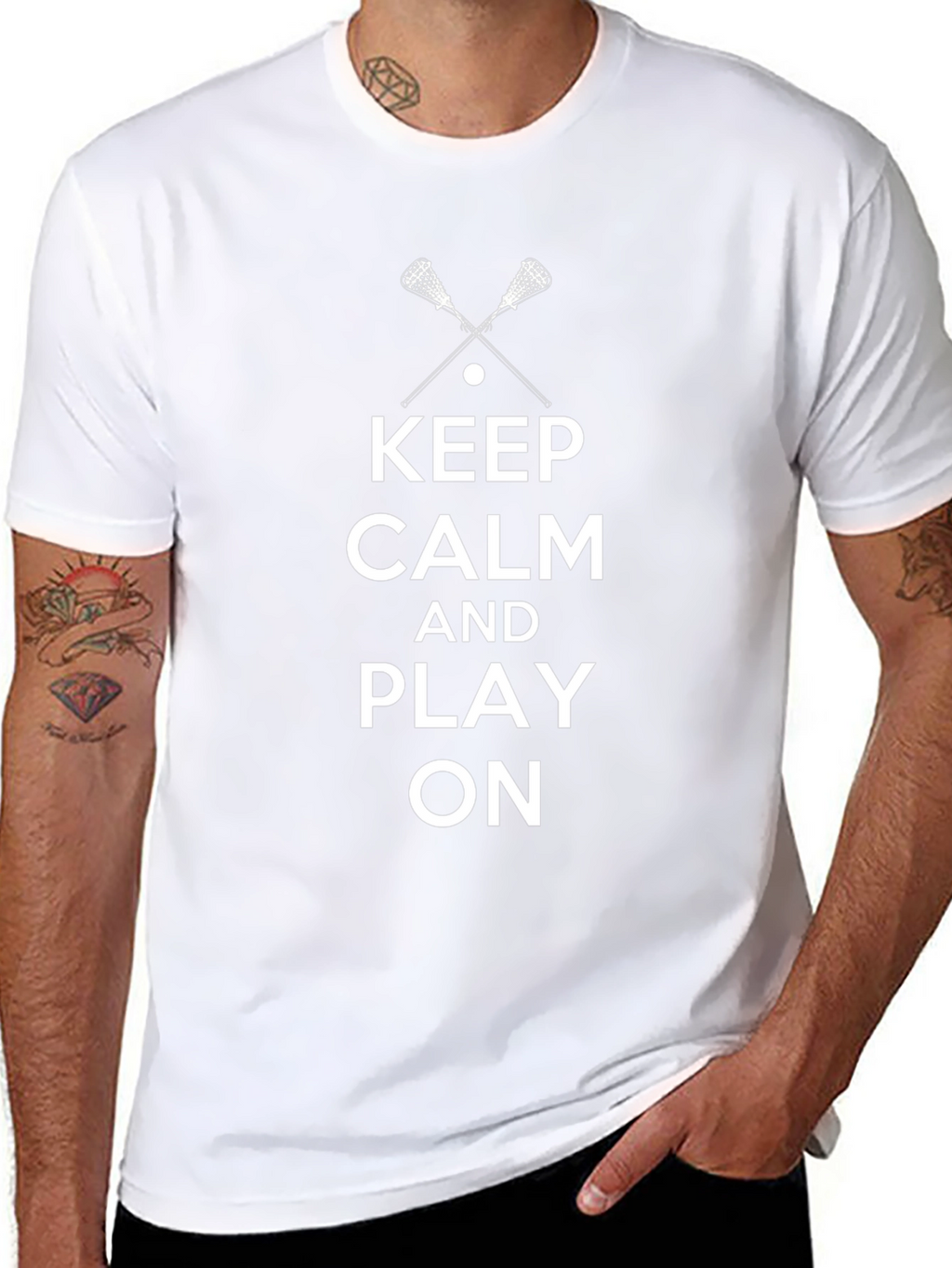 Keep Calm Lacrosse Graphic Tee