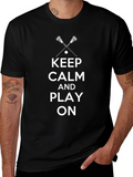 Keep Calm Lacrosse Graphic Tee