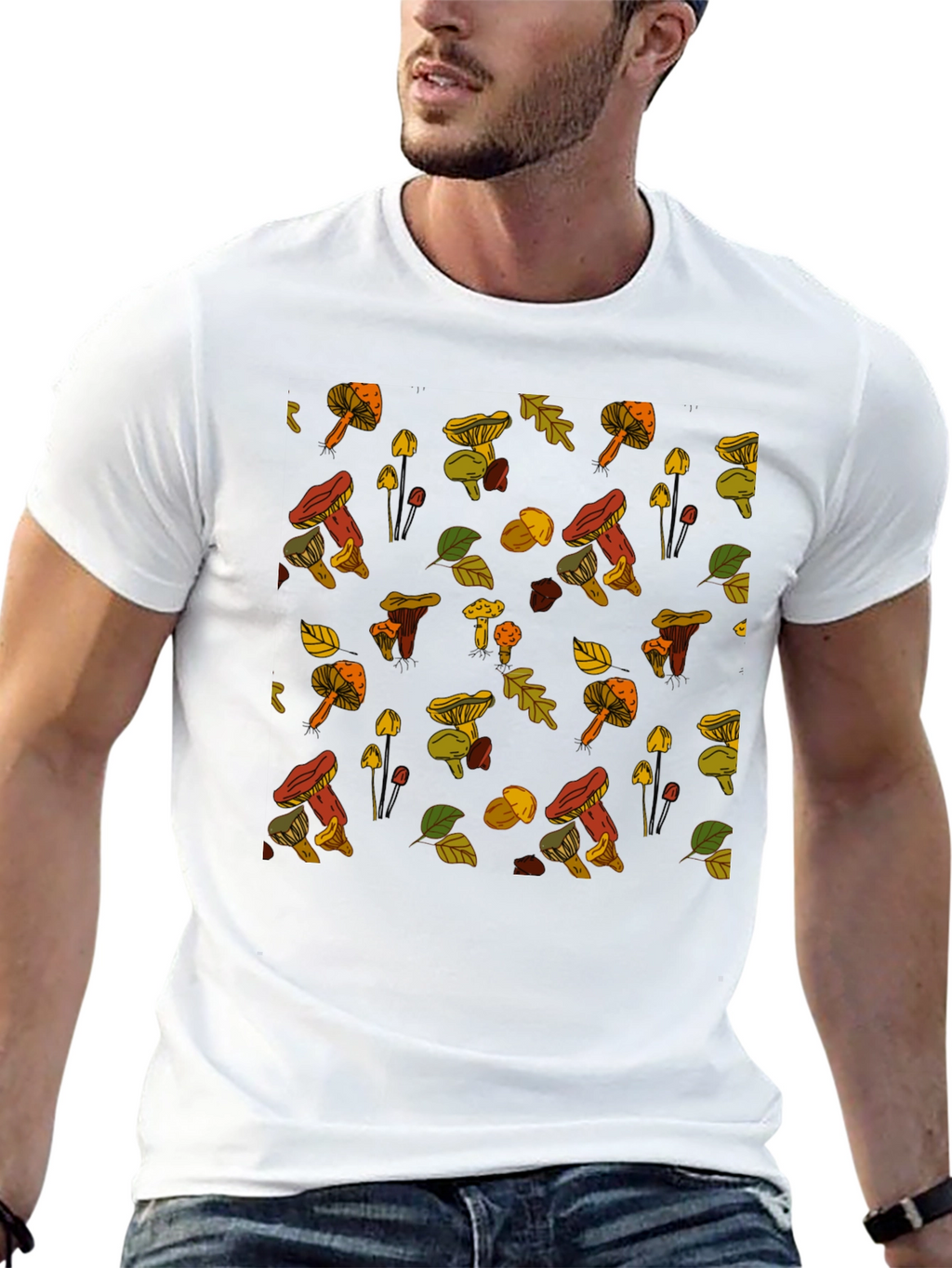 Mushroom Pattern T-Shirt