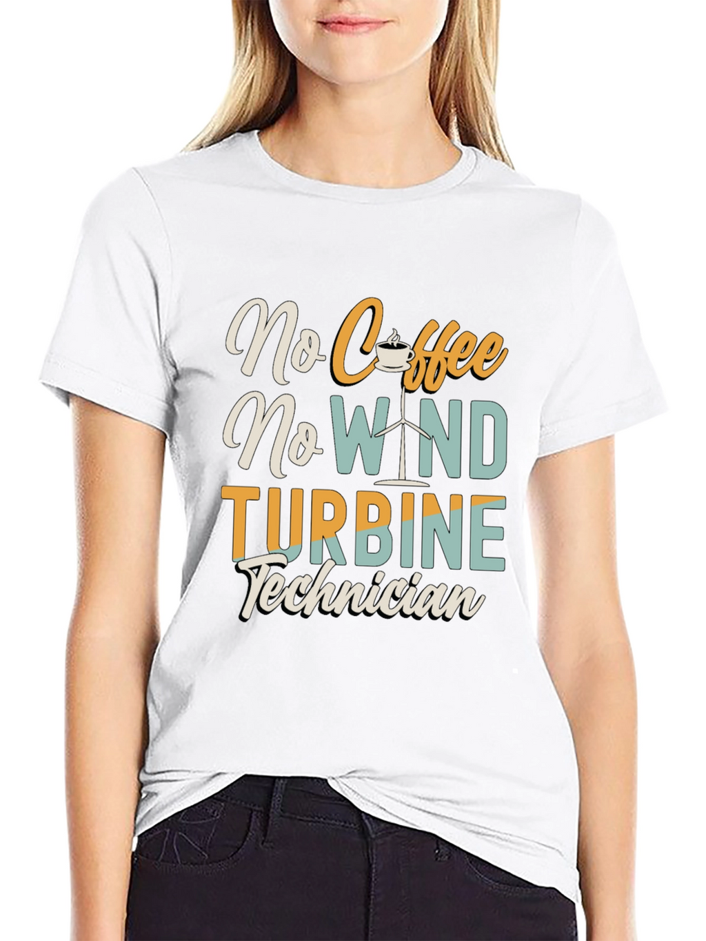 No Coffee No Wind Turbine Technician T-Shirt