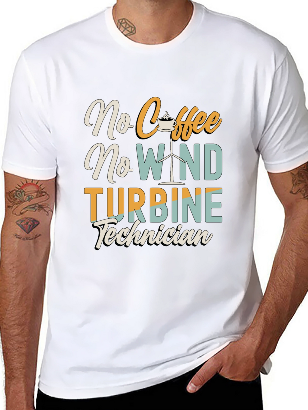 No Coffee No Wind Turbine Technician T-Shirt