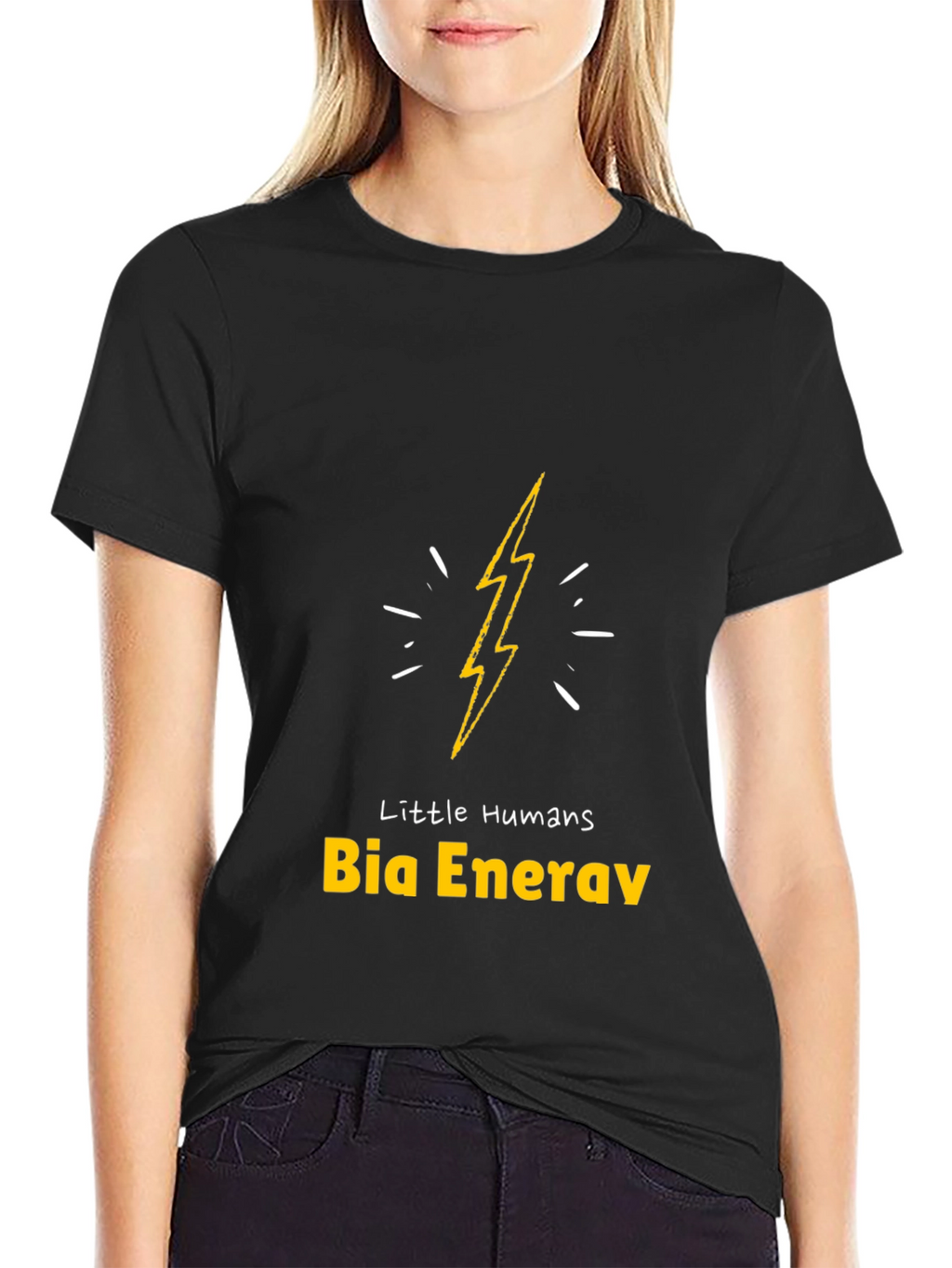 Little Humans Bia Energy Black T-Shirt