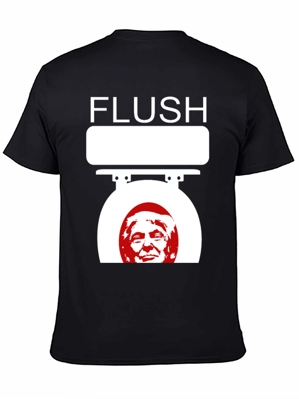 Flush Trump Novelty Graphic T-Shirt