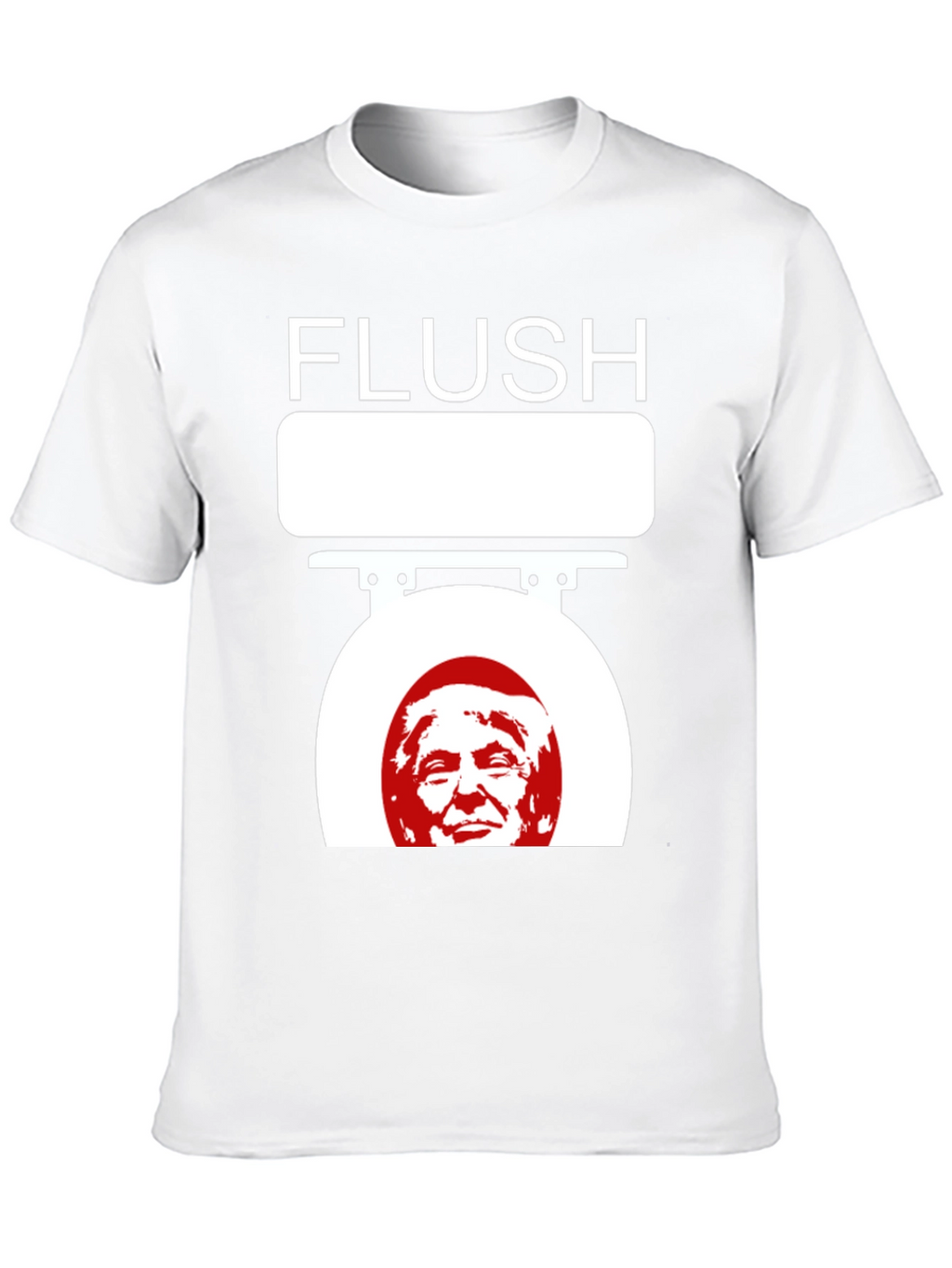 Flush Trump Novelty Graphic T-Shirt