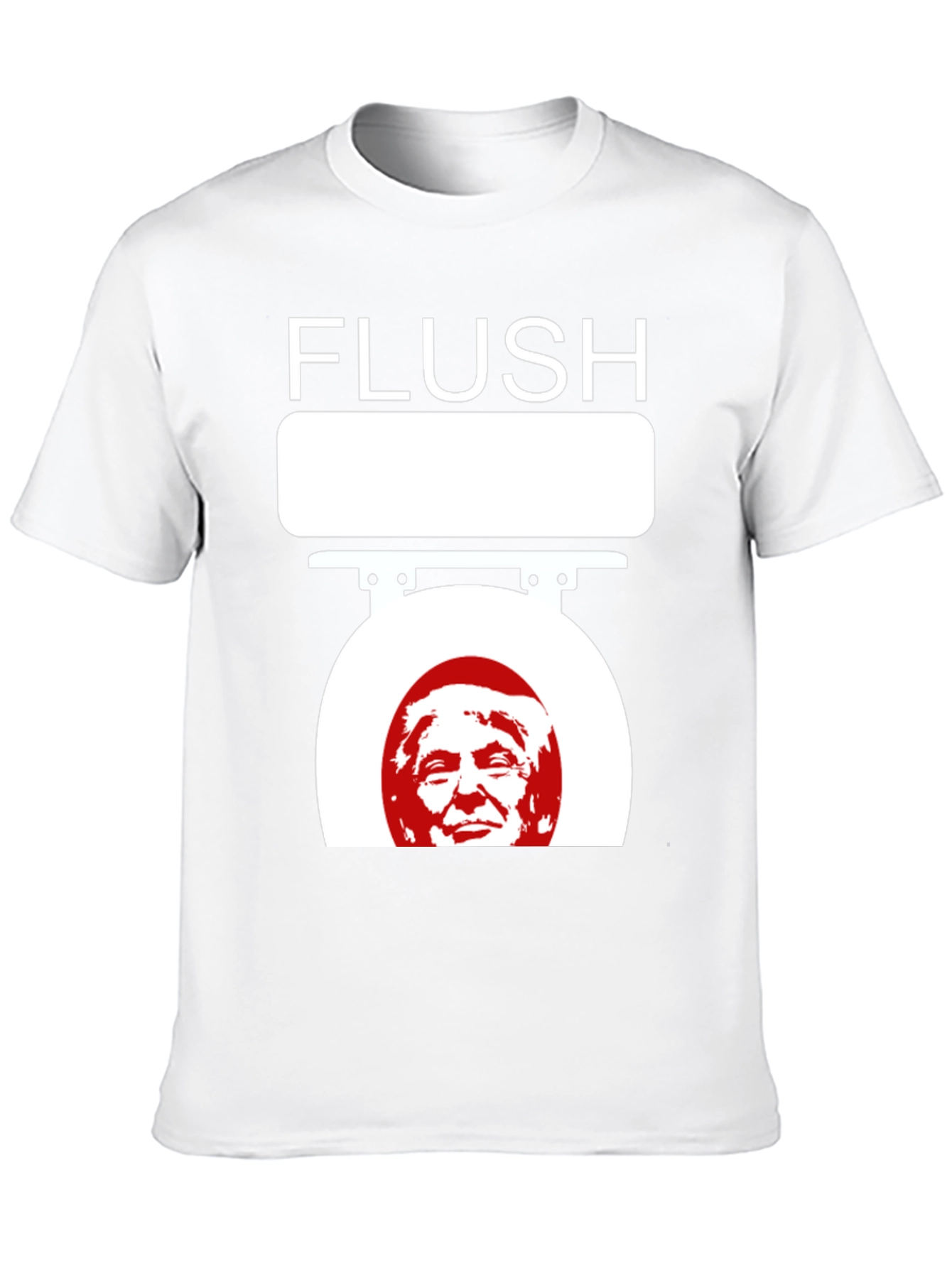 Flush Trump Novelty Graphic T-Shirt