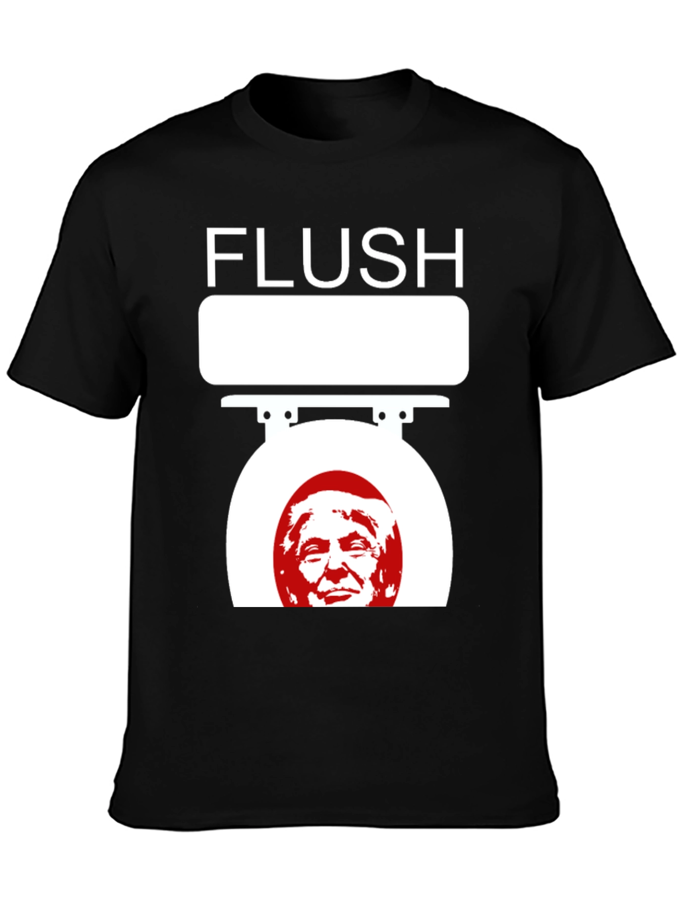 Flush Trump Novelty Graphic T-Shirt
