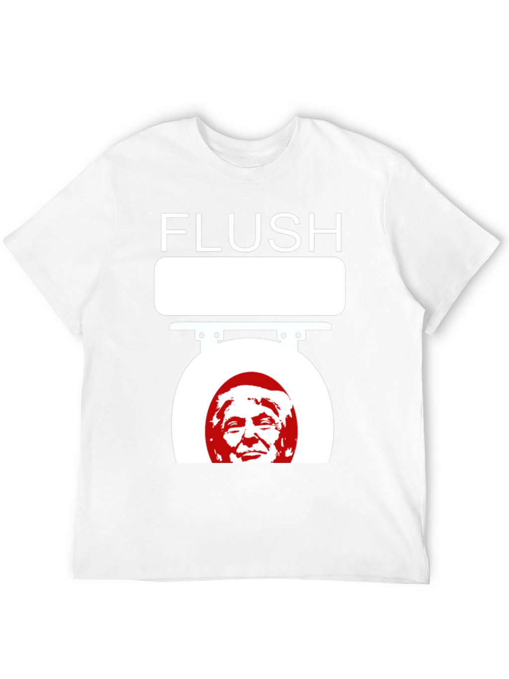 Flush Trump Novelty Graphic T-Shirt
