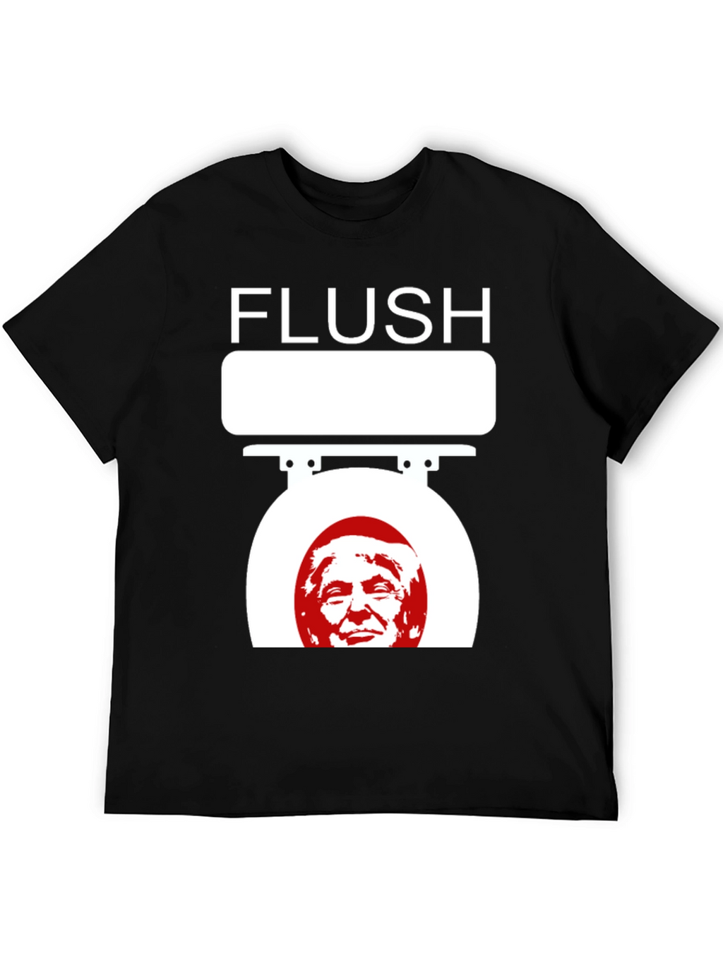 Flush Trump Novelty Graphic T-Shirt