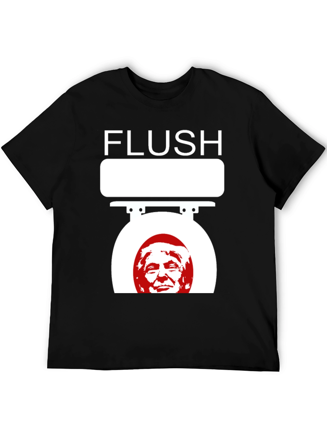 Flush Trump Novelty Graphic T-Shirt