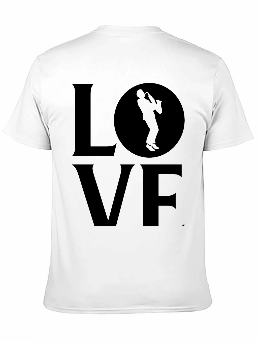 Love Saxophone T-Shirt - Black Graphic Tee