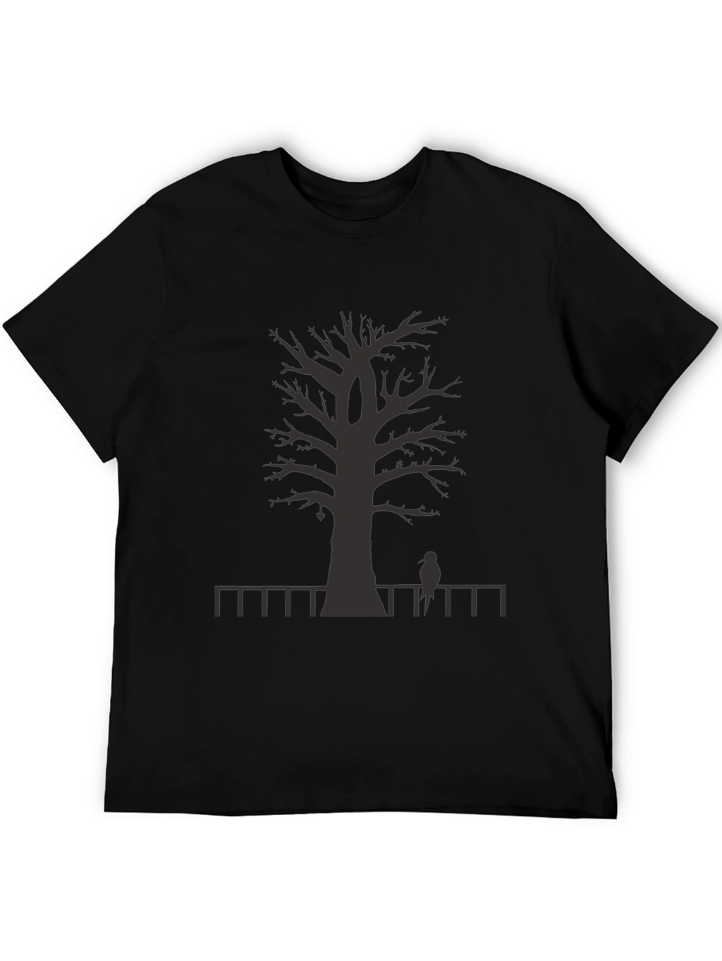 Mens Graphic Tree T-Shirt - Black