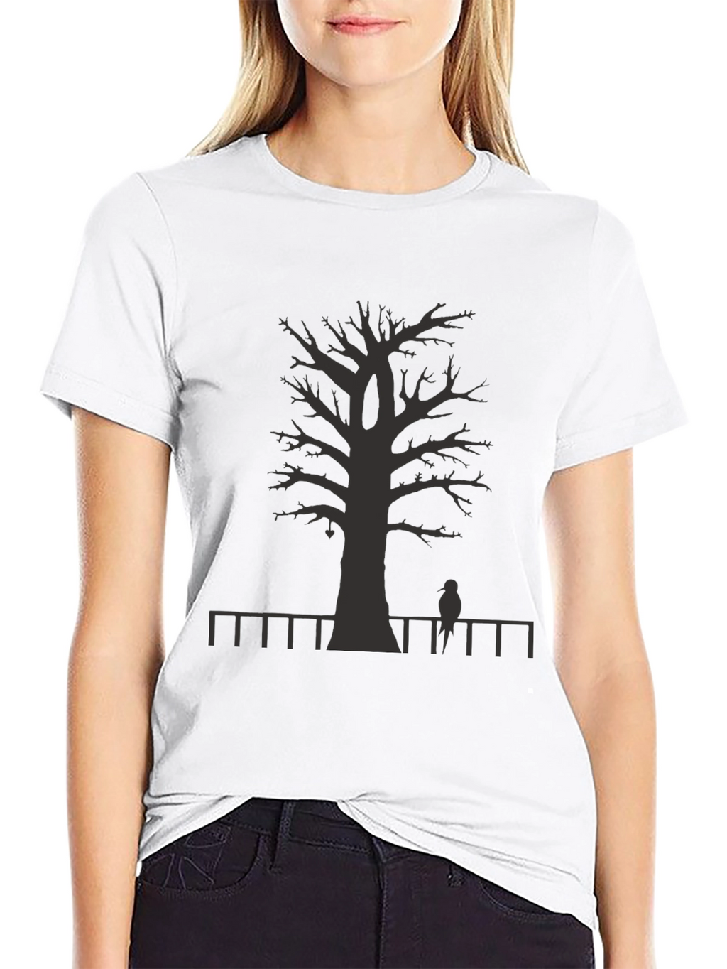 Mens Graphic Tree T-Shirt - Black