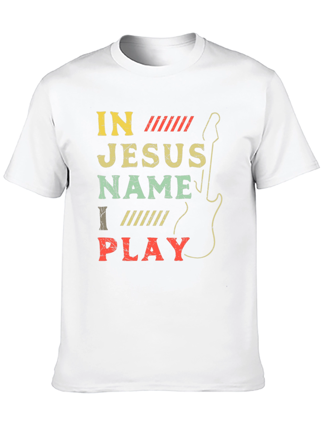 In Jesus Name I Play Guitar T-Shirt