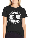 American Horse Pirate Graphic T-Shirt