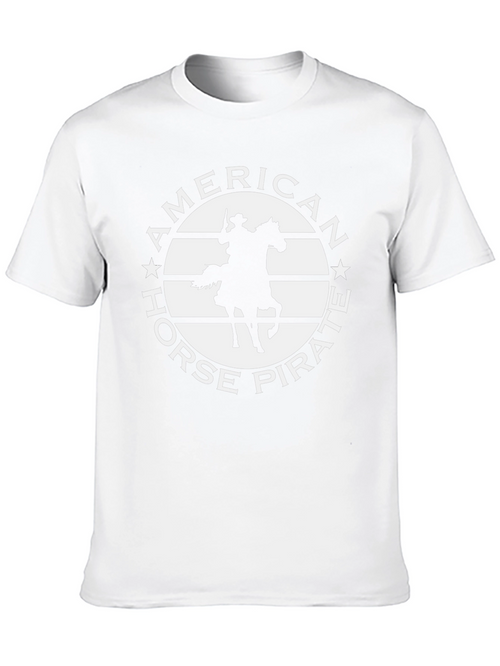American Horse Pirate Graphic T-Shirt