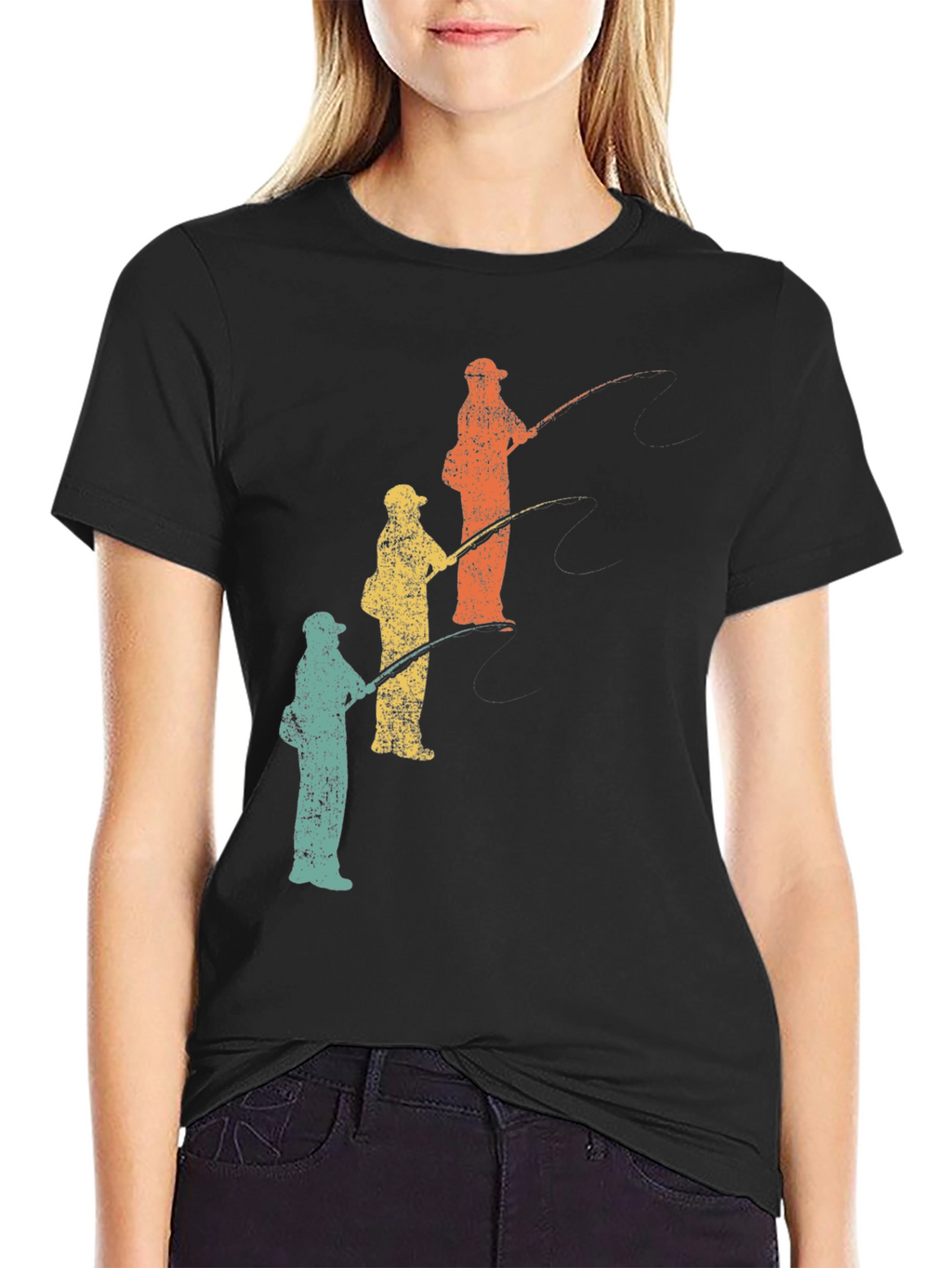 Retro Fishing Trip T-Shirt - Father & Children