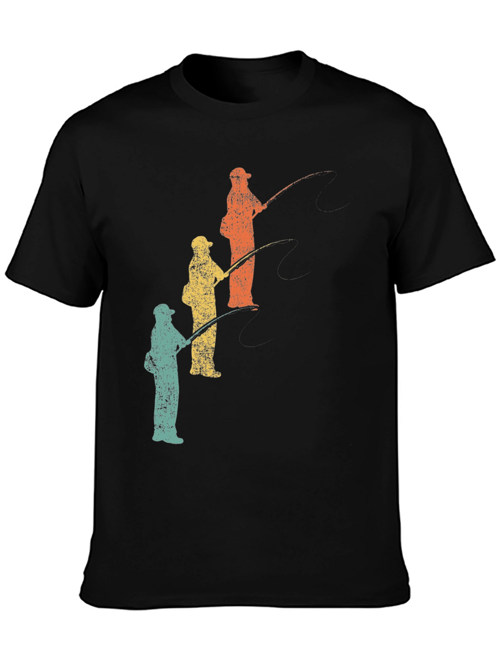 Retro Fishing Trip T-Shirt - Father & Children