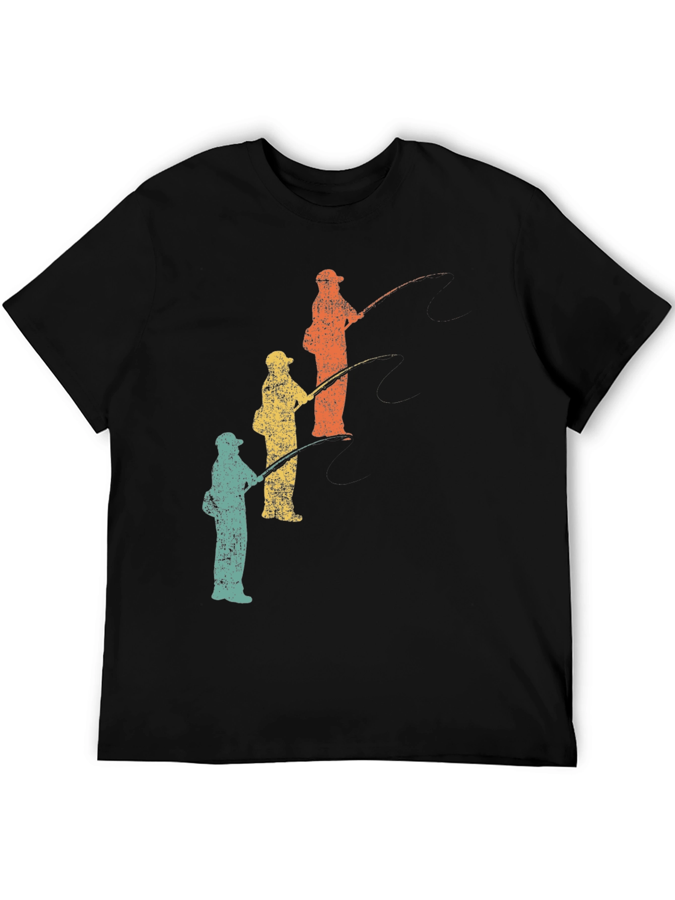 Retro Fishing Trip T-Shirt - Father & Children