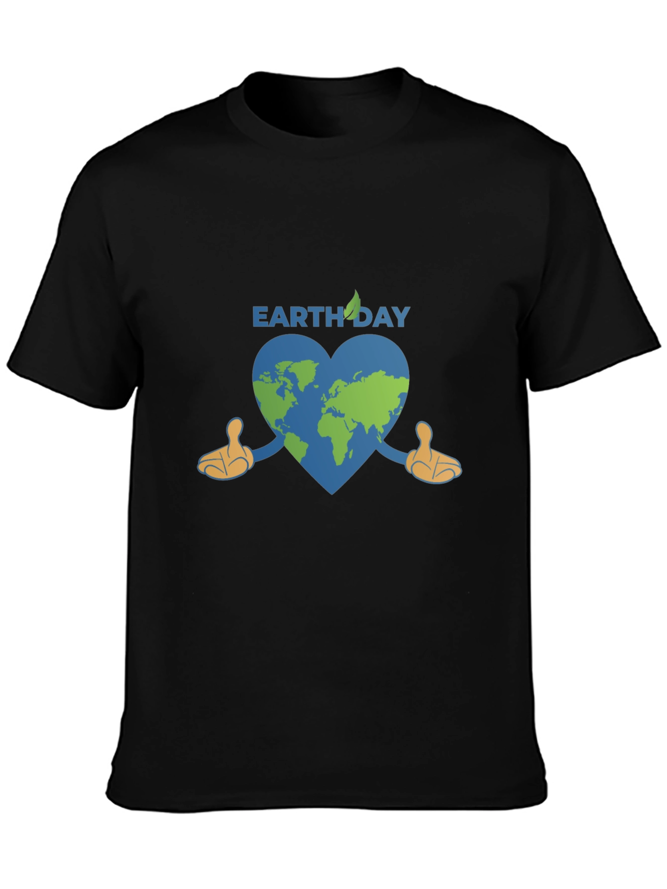 Earth Day T-Shirt: Heart-Shaped World Design