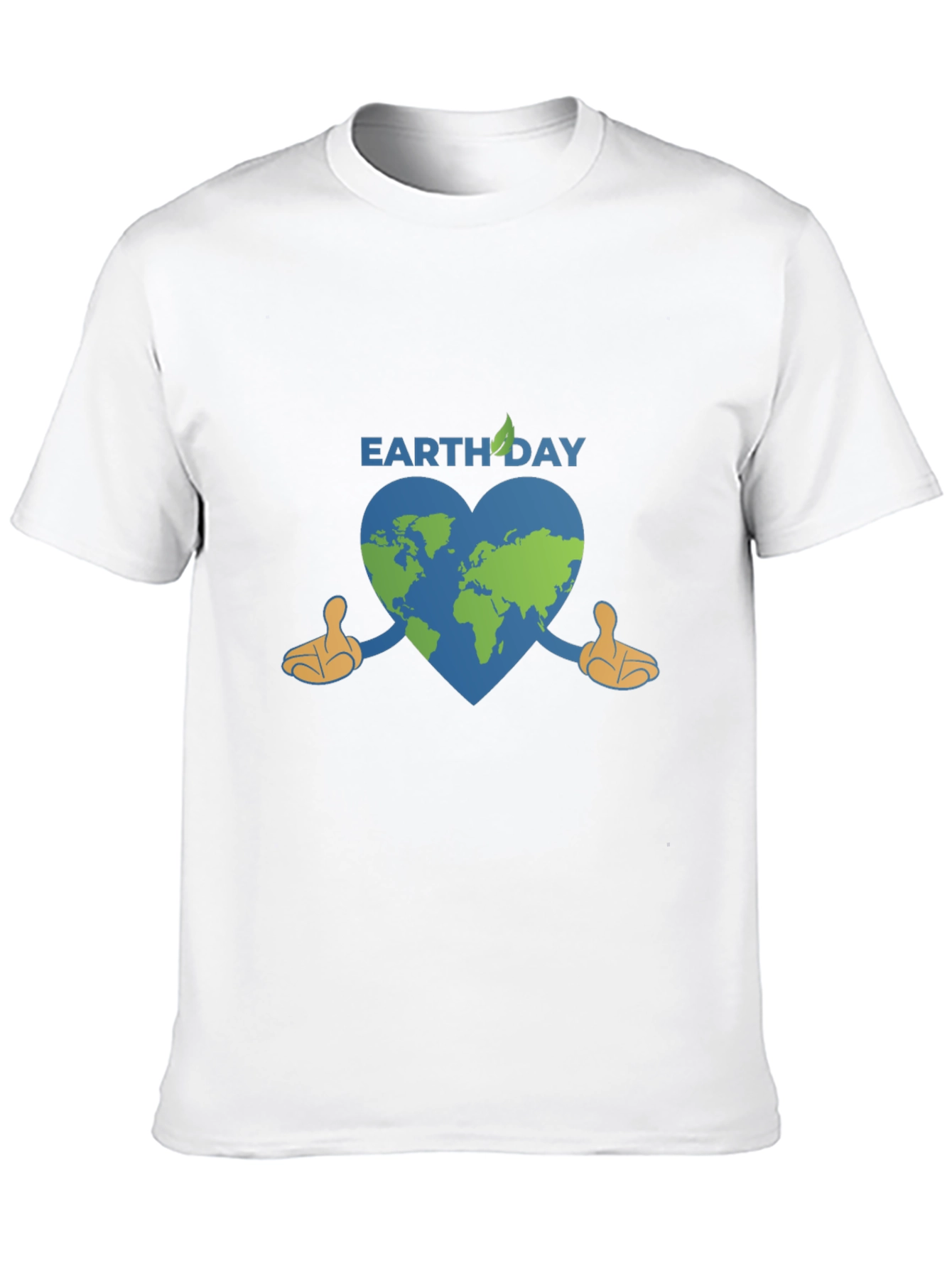 Earth Day T-Shirt: Heart-Shaped World Design
