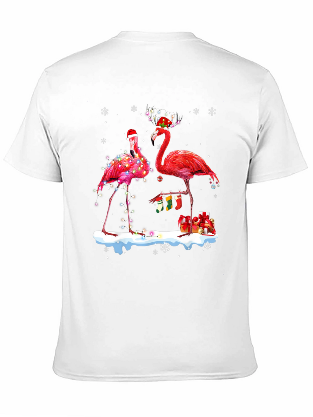 Festive Flamingo Christmas T-Shirt
